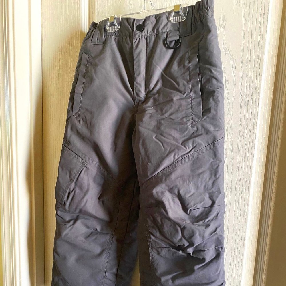 Athletech Sports Snow Pants Youth Size 7/8 Boys/Girls Dark Gray Snowboard